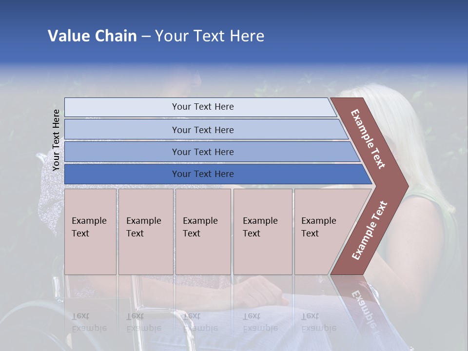 A Woman Sitting In A Wheel Chair Talking To Another Woman PowerPoint Template