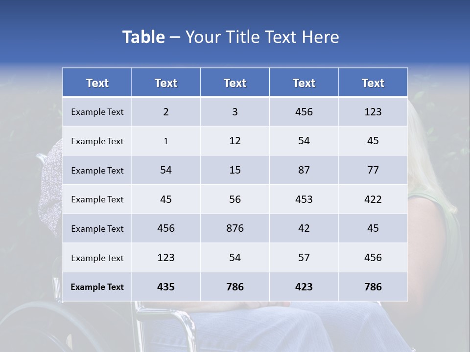 A Woman Sitting In A Wheel Chair Talking To Another Woman PowerPoint Template