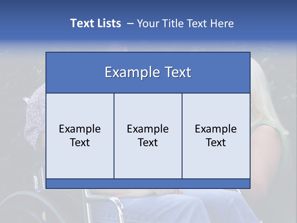 A Woman Sitting In A Wheel Chair Talking To Another Woman PowerPoint Template