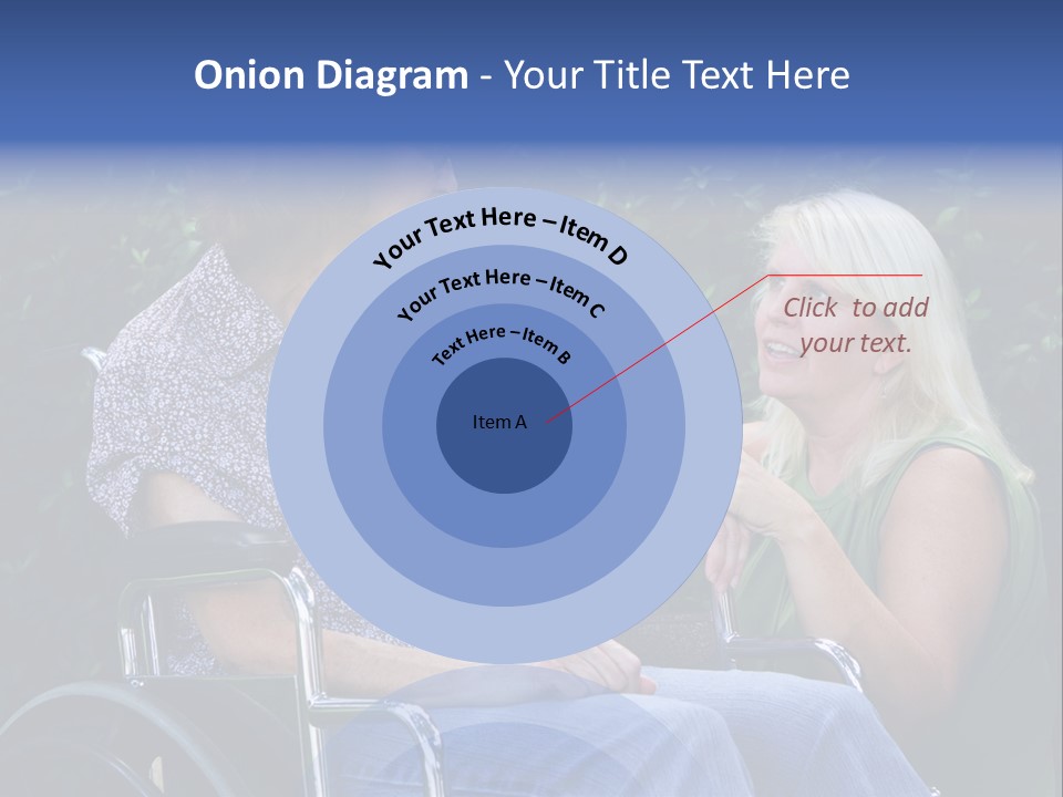 A Woman Sitting In A Wheel Chair Talking To Another Woman PowerPoint Template