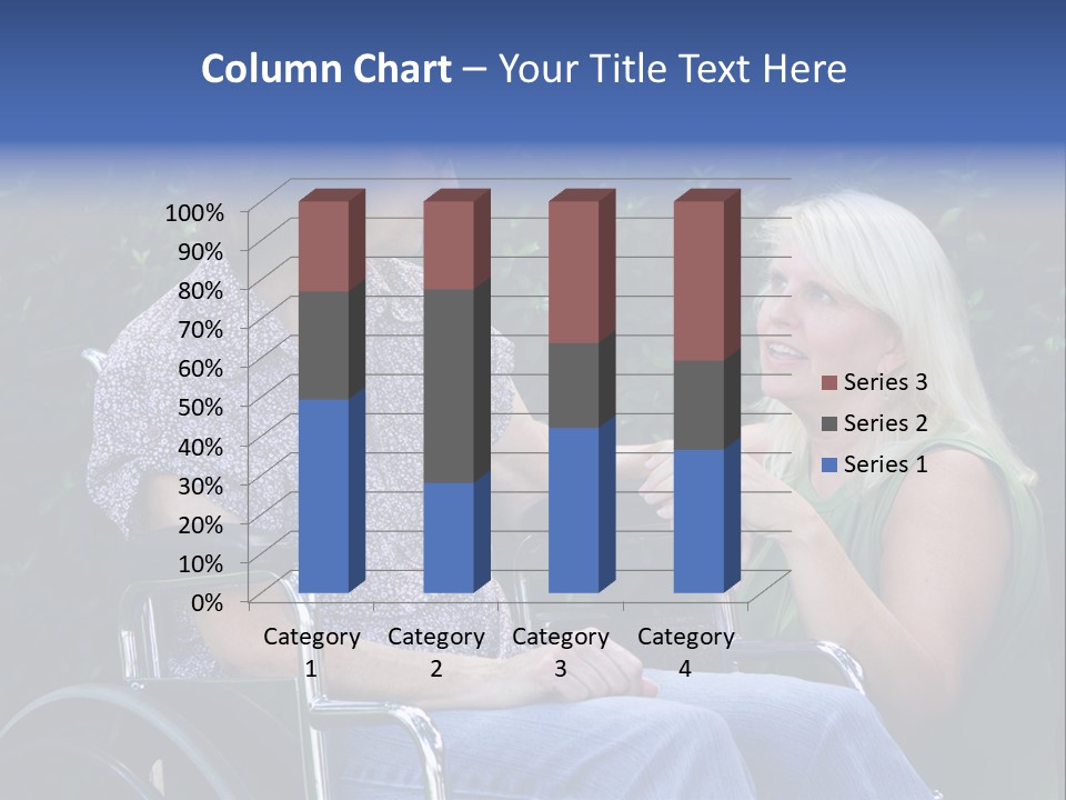 A Woman Sitting In A Wheel Chair Talking To Another Woman PowerPoint Template