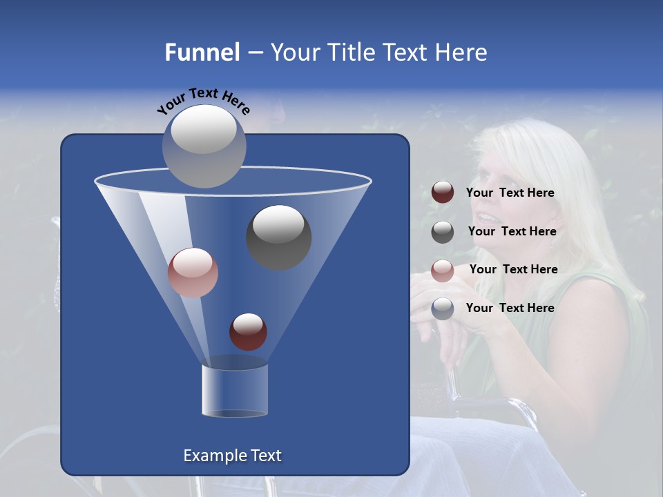 A Woman Sitting In A Wheel Chair Talking To Another Woman PowerPoint Template