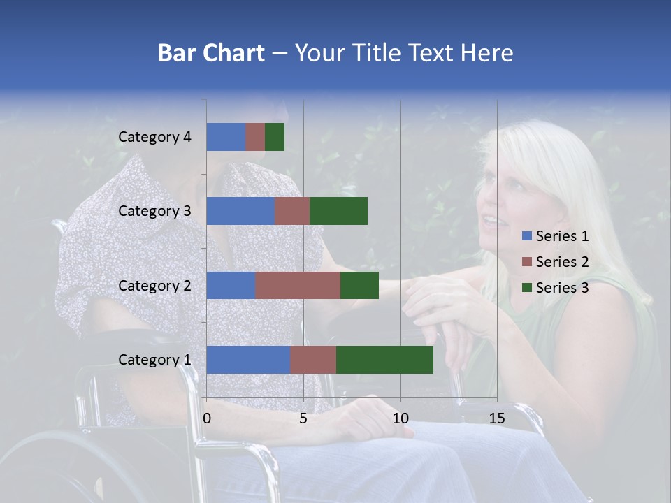 A Woman Sitting In A Wheel Chair Talking To Another Woman PowerPoint Template