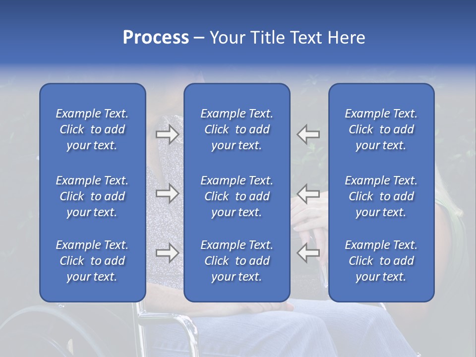 A Woman Sitting In A Wheel Chair Talking To Another Woman PowerPoint Template