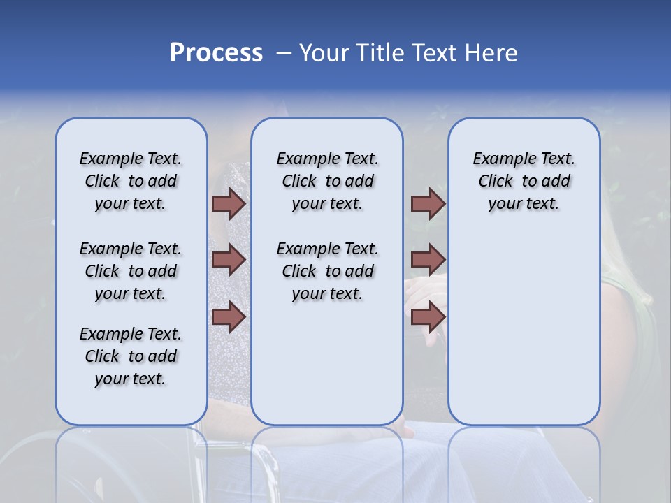 A Woman Sitting In A Wheel Chair Talking To Another Woman PowerPoint Template