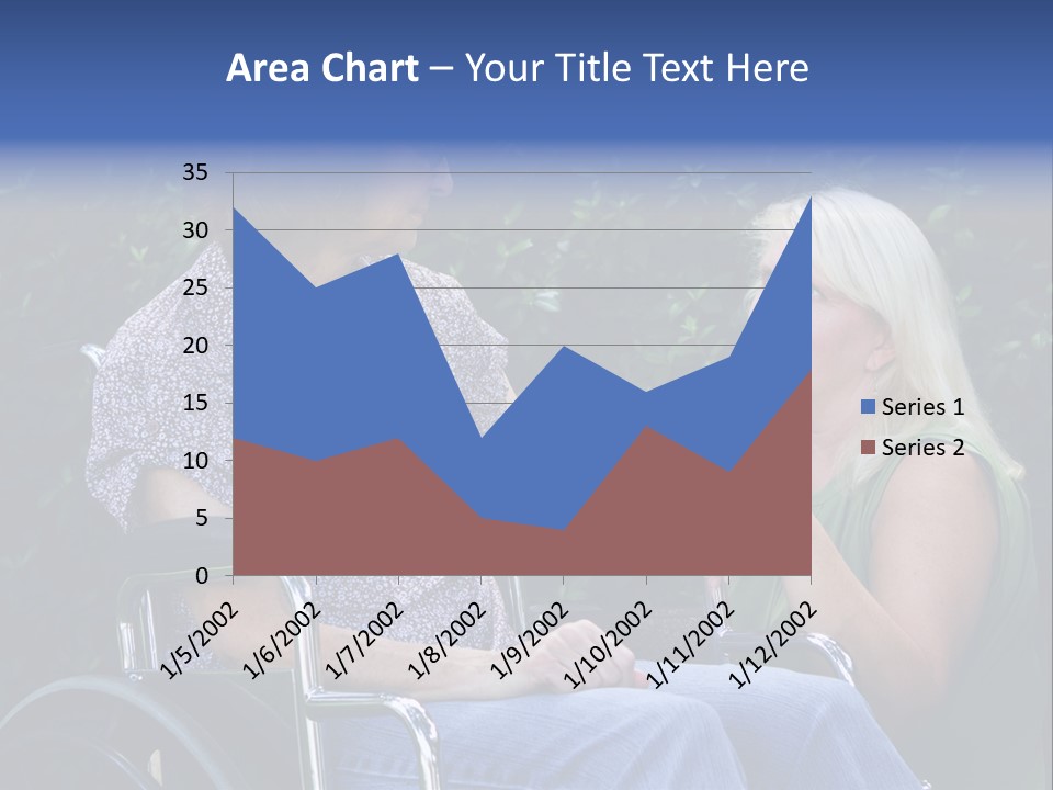 A Woman Sitting In A Wheel Chair Talking To Another Woman PowerPoint Template