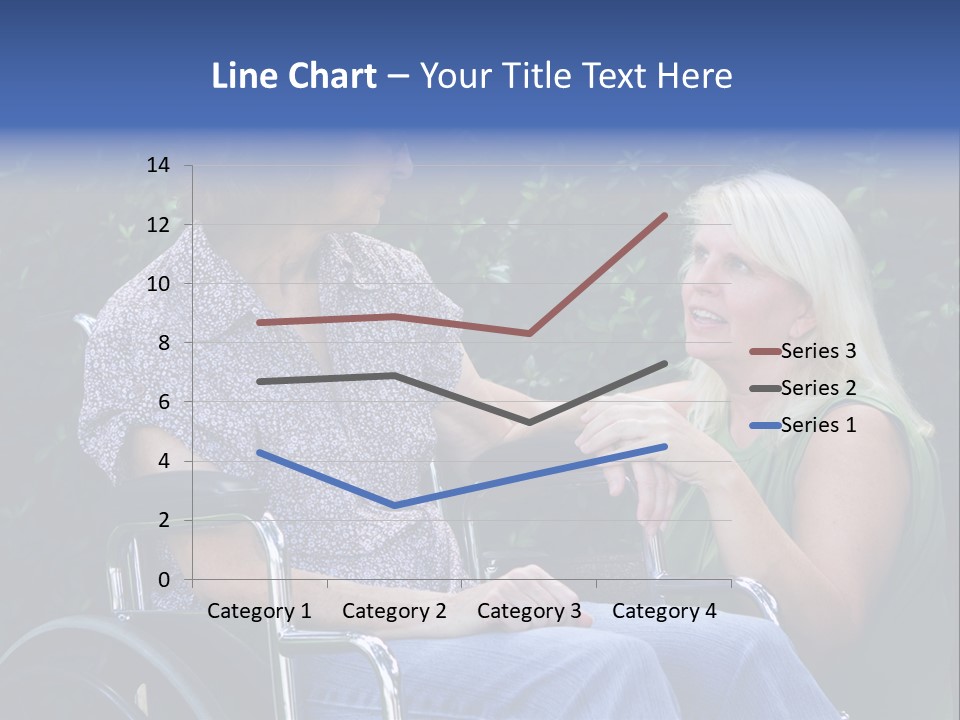 A Woman Sitting In A Wheel Chair Talking To Another Woman PowerPoint Template