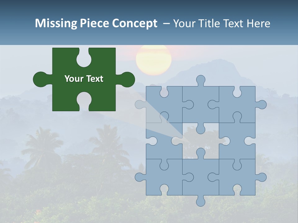 A Sunset Over A Forest With Trees And Mountains In The Background PowerPoint Template