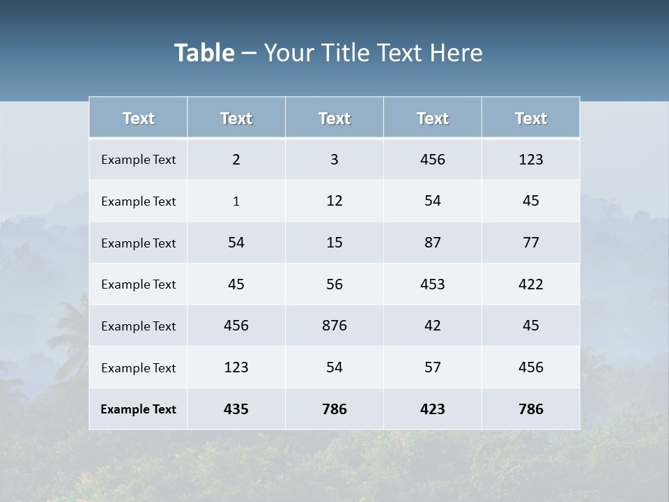 A Sunset Over A Forest With Trees And Mountains In The Background PowerPoint Template