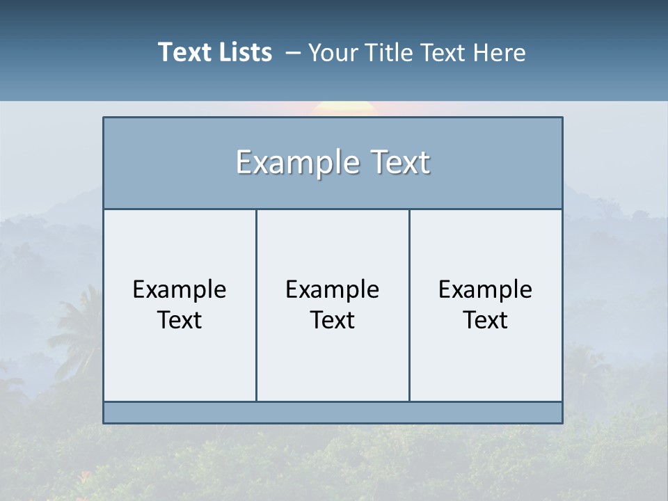 A Sunset Over A Forest With Trees And Mountains In The Background PowerPoint Template