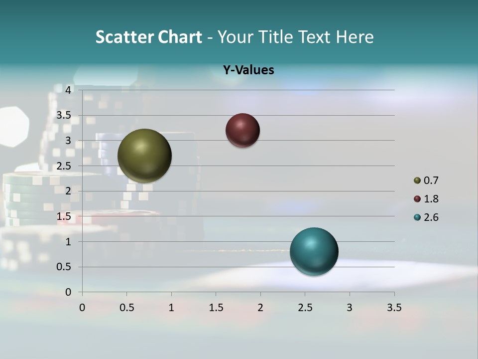 A Casino Table With Poker Chips On It PowerPoint Template