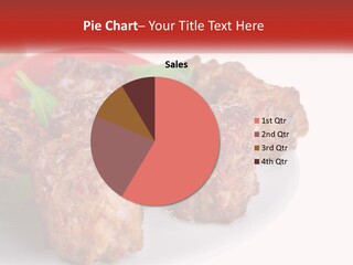 A Plate Of Food With Meatballs On It PowerPoint Template