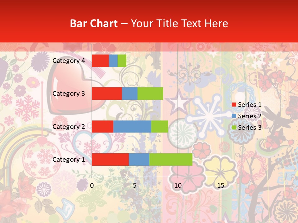 A Colorful Powerpoint Presentation With Hearts And Flowers PowerPoint Template