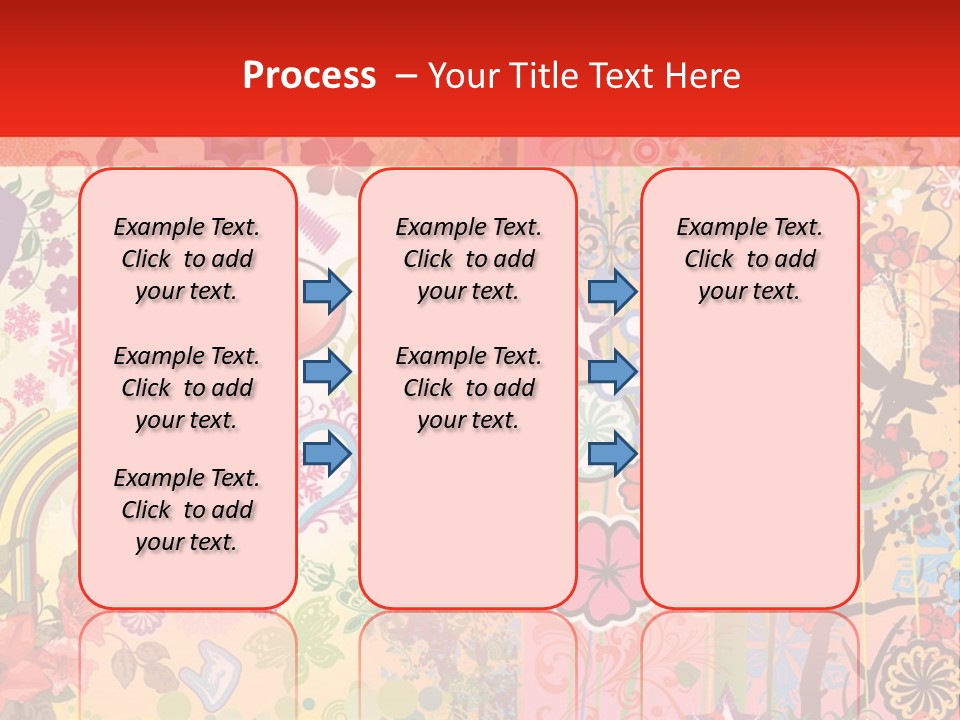A Colorful Powerpoint Presentation With Hearts And Flowers PowerPoint Template