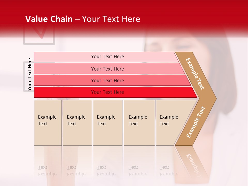 A Woman Writing A Check Mark On A Screen PowerPoint Template