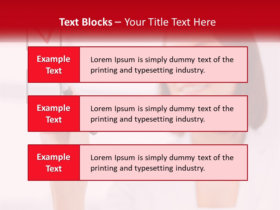 A Woman Writing A Check Mark On A Screen PowerPoint Template