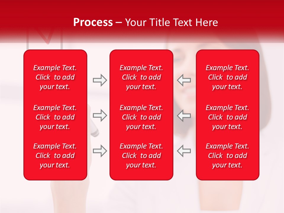 A Woman Writing A Check Mark On A Screen PowerPoint Template