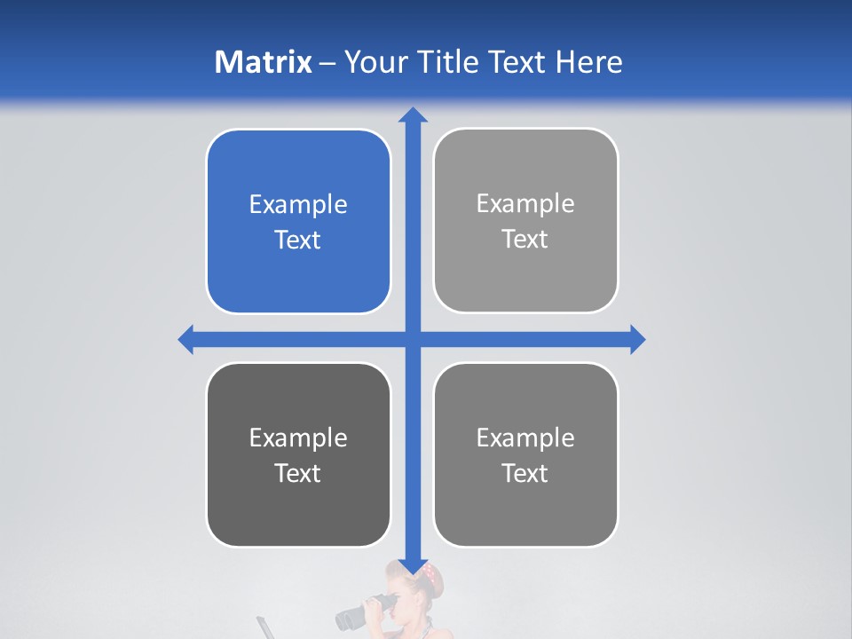 A Woman In A Dress Holding A Laptop Computer PowerPoint Template