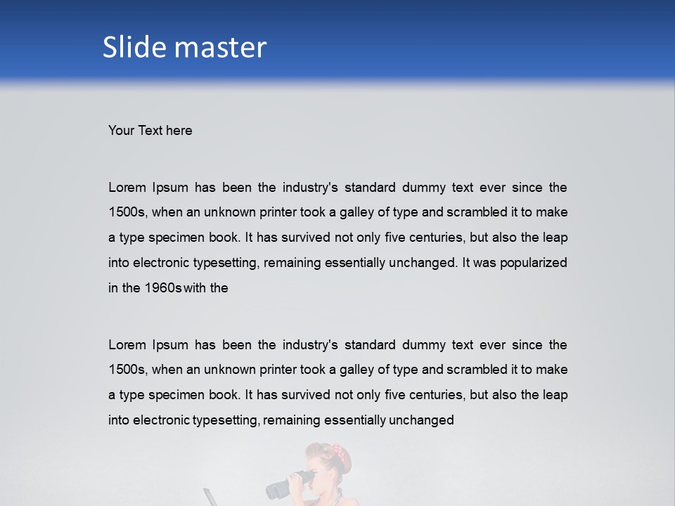 A Woman In A Dress Holding A Laptop Computer PowerPoint Template