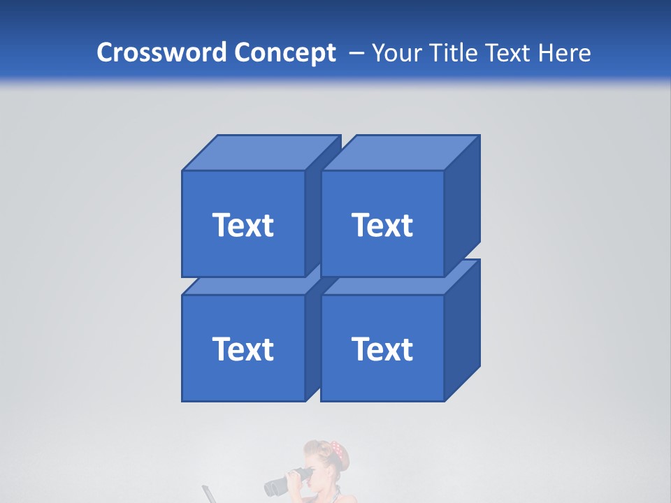 A Woman In A Dress Holding A Laptop Computer PowerPoint Template