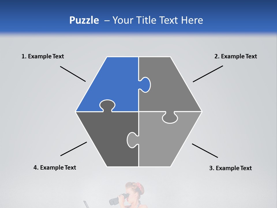 A Woman In A Dress Holding A Laptop Computer PowerPoint Template