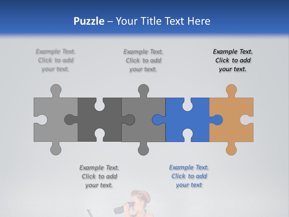 A Woman In A Dress Holding A Laptop Computer PowerPoint Template