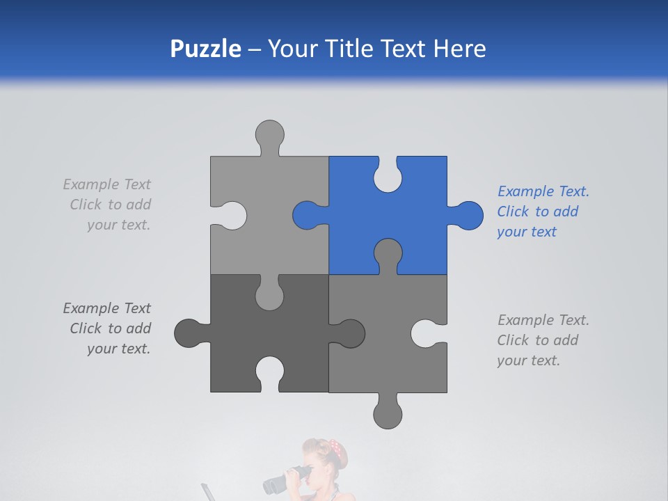 A Woman In A Dress Holding A Laptop Computer PowerPoint Template