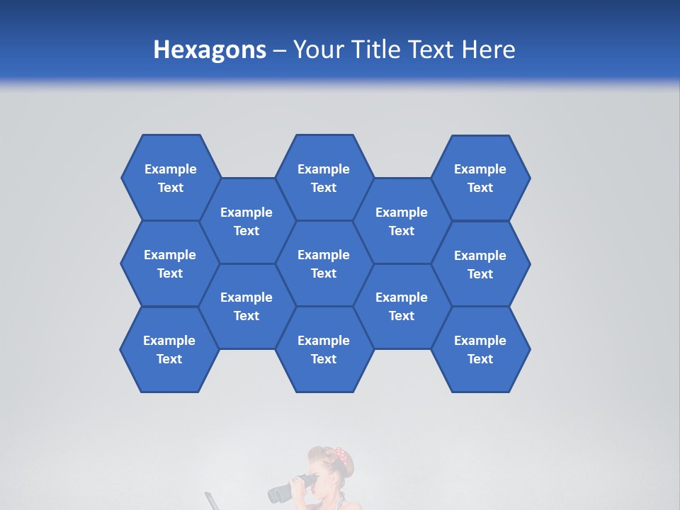 A Woman In A Dress Holding A Laptop Computer PowerPoint Template