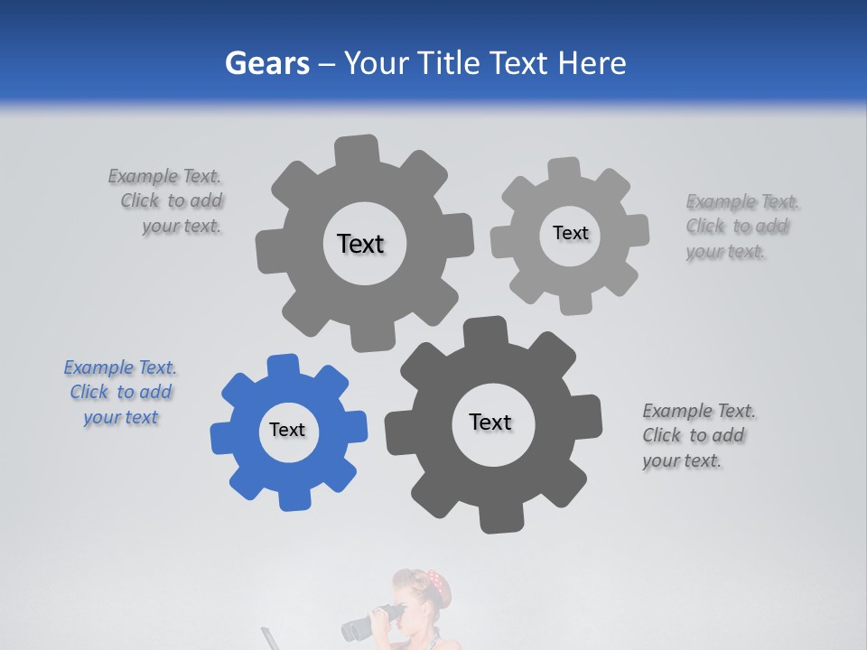 A Woman In A Dress Holding A Laptop Computer PowerPoint Template