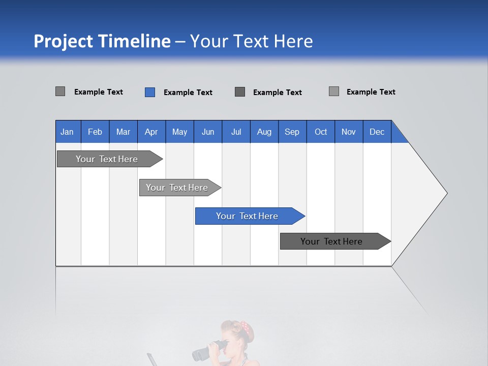 A Woman In A Dress Holding A Laptop Computer PowerPoint Template
