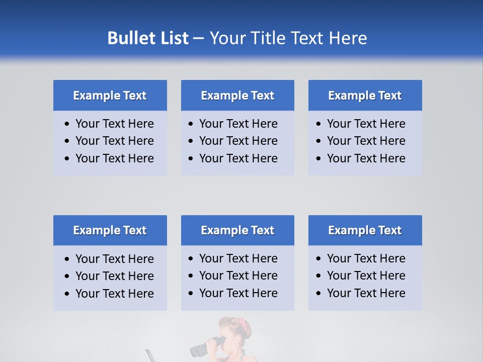 A Woman In A Dress Holding A Laptop Computer PowerPoint Template