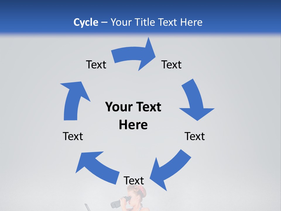 A Woman In A Dress Holding A Laptop Computer PowerPoint Template