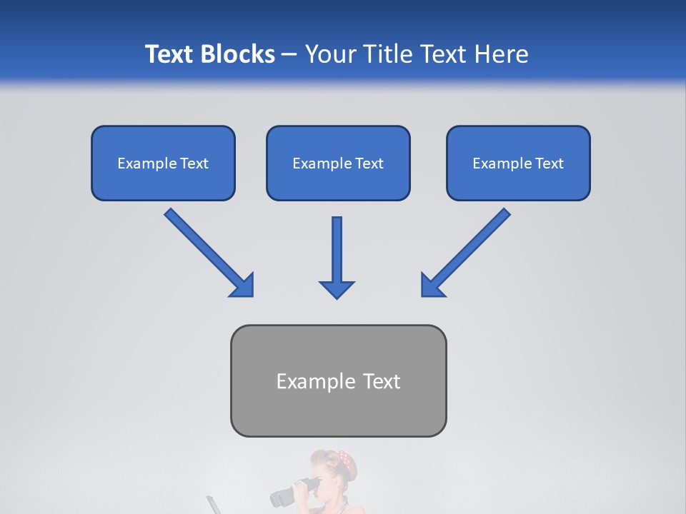 A Woman In A Dress Holding A Laptop Computer PowerPoint Template