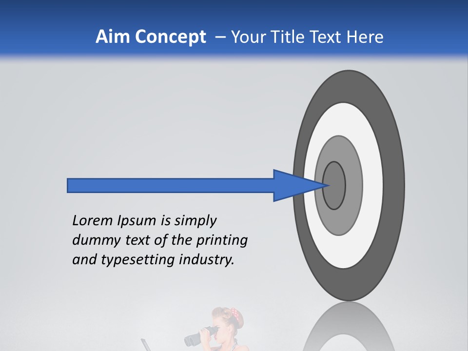 A Woman In A Dress Holding A Laptop Computer PowerPoint Template