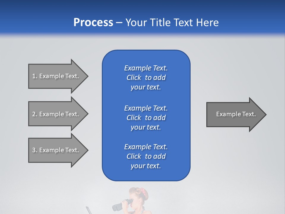 A Woman In A Dress Holding A Laptop Computer PowerPoint Template