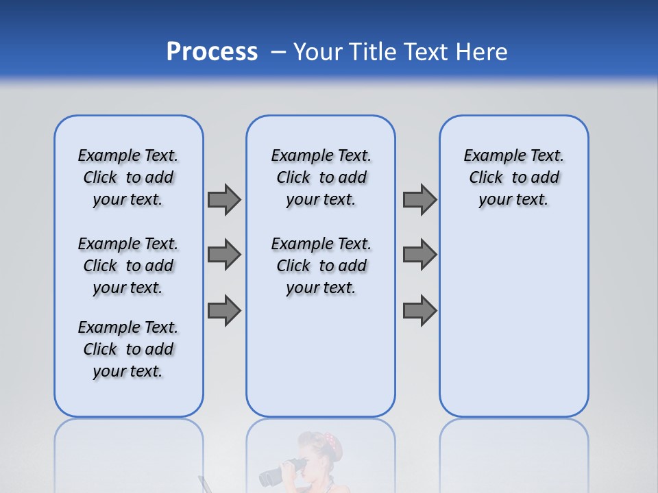 A Woman In A Dress Holding A Laptop Computer PowerPoint Template
