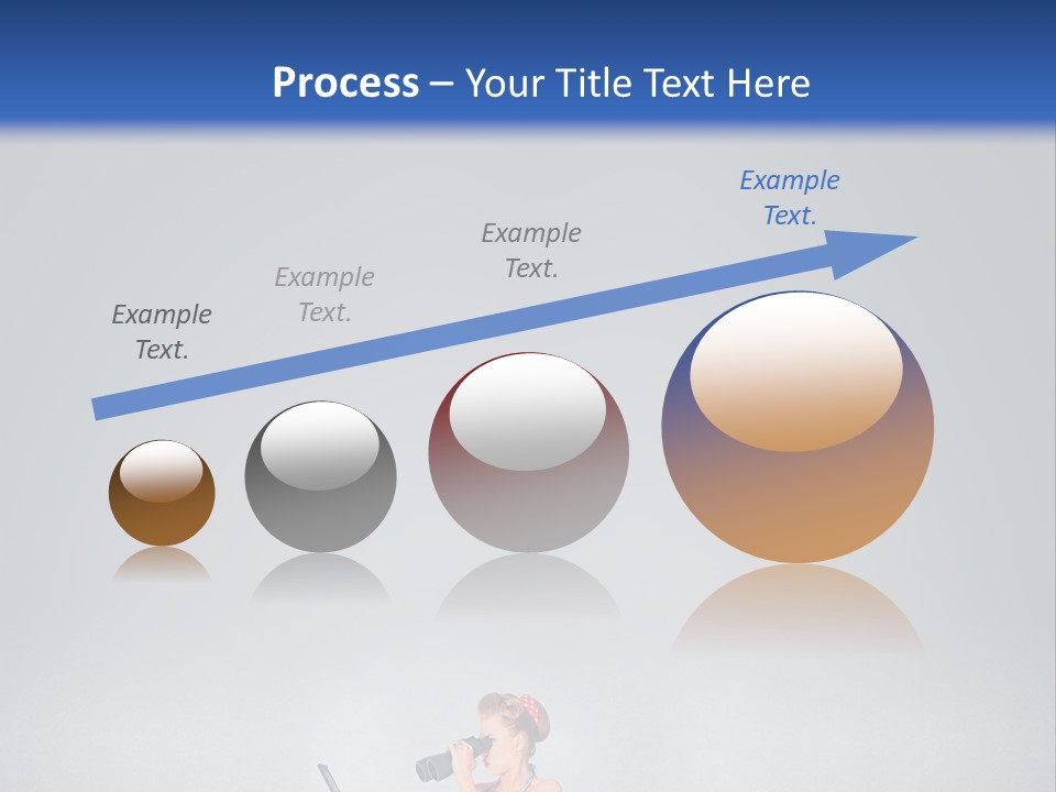 A Woman In A Dress Holding A Laptop Computer PowerPoint Template