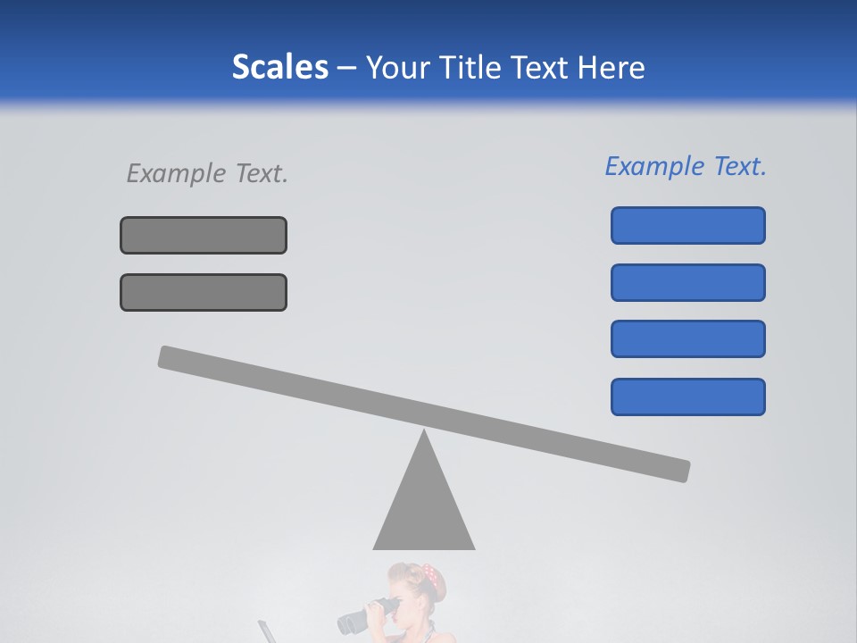 A Woman In A Dress Holding A Laptop Computer PowerPoint Template