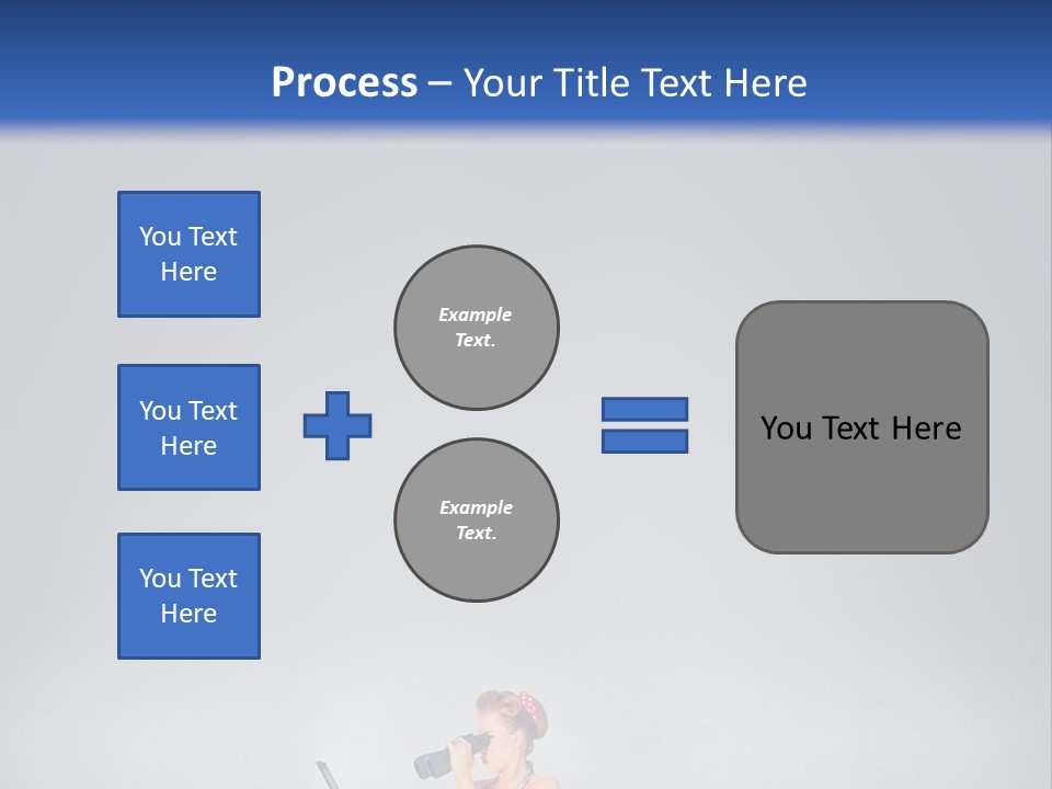 A Woman In A Dress Holding A Laptop Computer PowerPoint Template