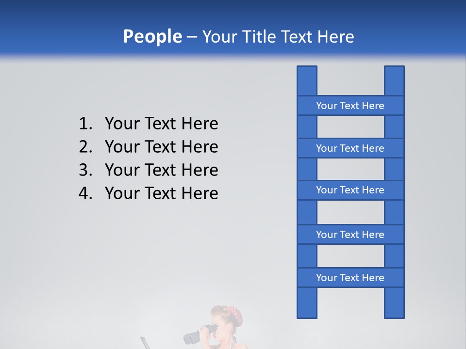 A Woman In A Dress Holding A Laptop Computer PowerPoint Template