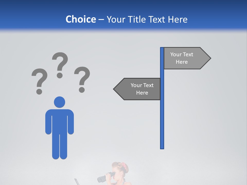 A Woman In A Dress Holding A Laptop Computer PowerPoint Template