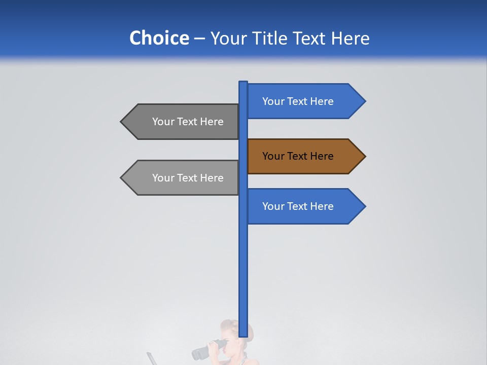 A Woman In A Dress Holding A Laptop Computer PowerPoint Template