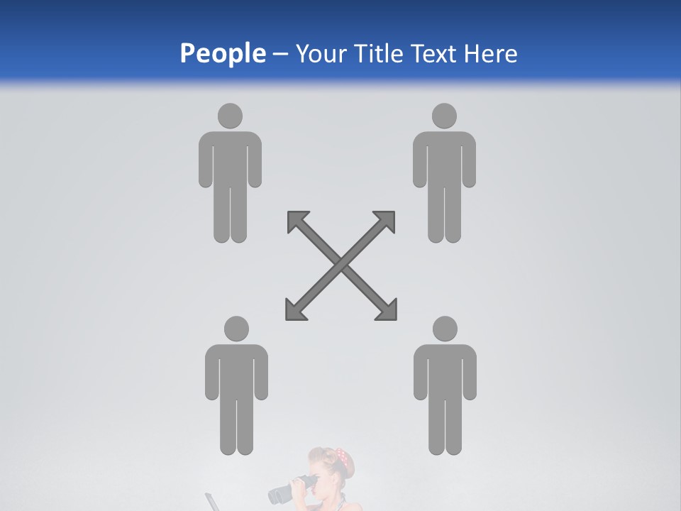 A Woman In A Dress Holding A Laptop Computer PowerPoint Template