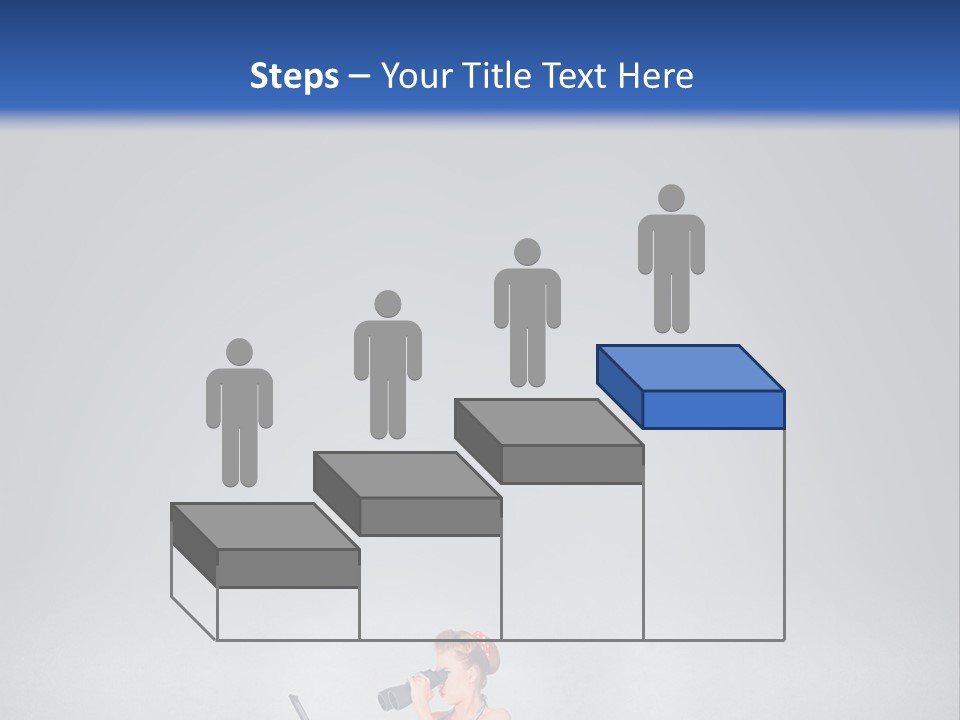 A Woman In A Dress Holding A Laptop Computer PowerPoint Template