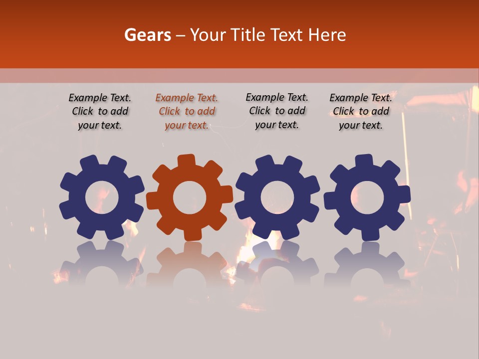 A Group Of People Sitting Around A Campfire PowerPoint Template