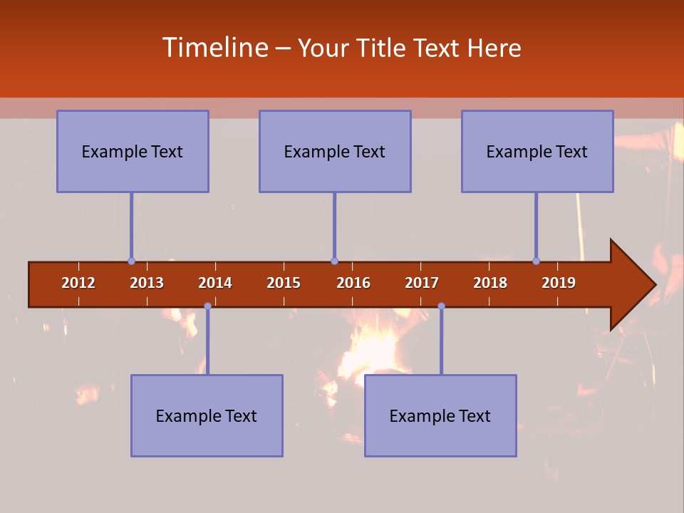 A Group Of People Sitting Around A Campfire PowerPoint Template