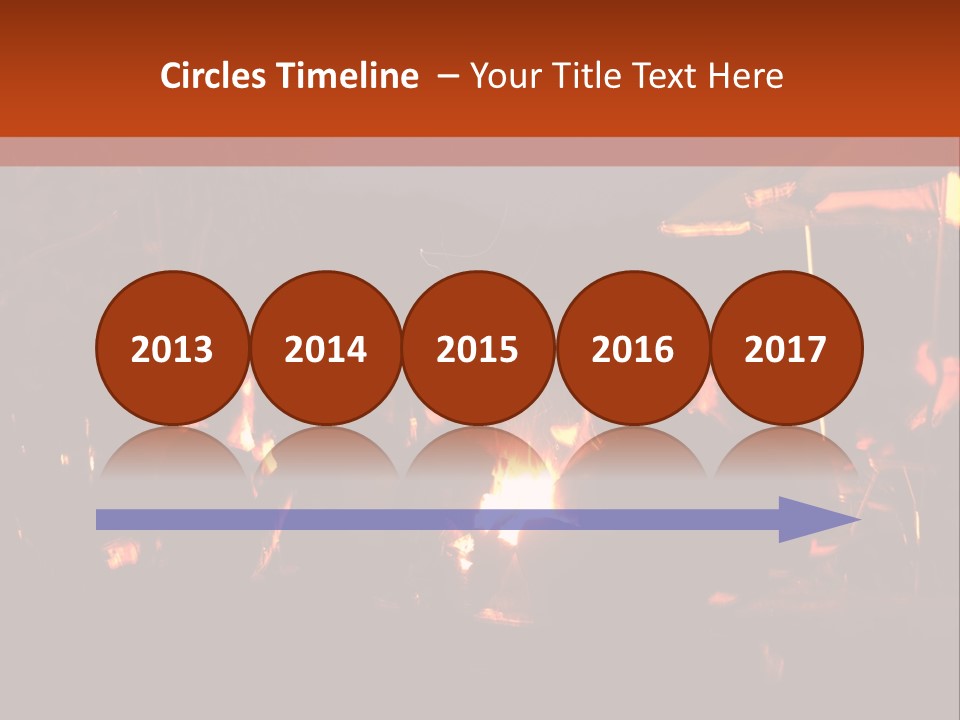 A Group Of People Sitting Around A Campfire PowerPoint Template