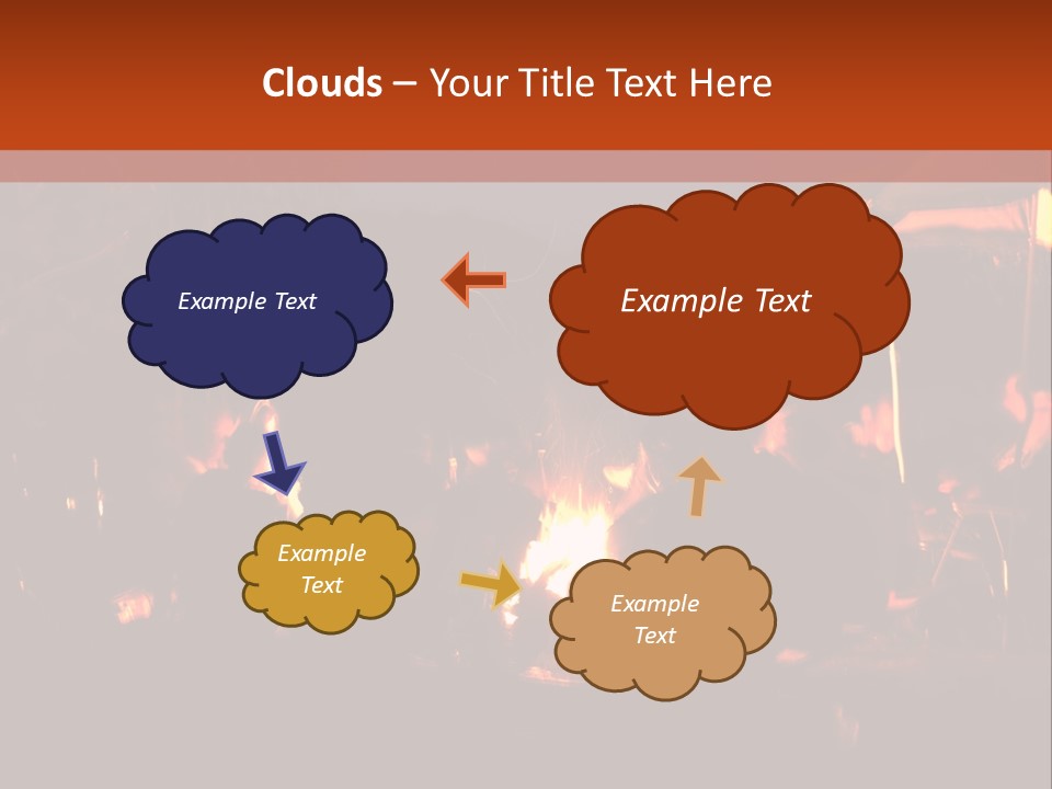 A Group Of People Sitting Around A Campfire PowerPoint Template