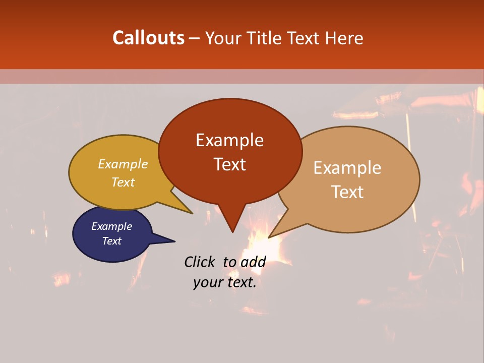 A Group Of People Sitting Around A Campfire PowerPoint Template