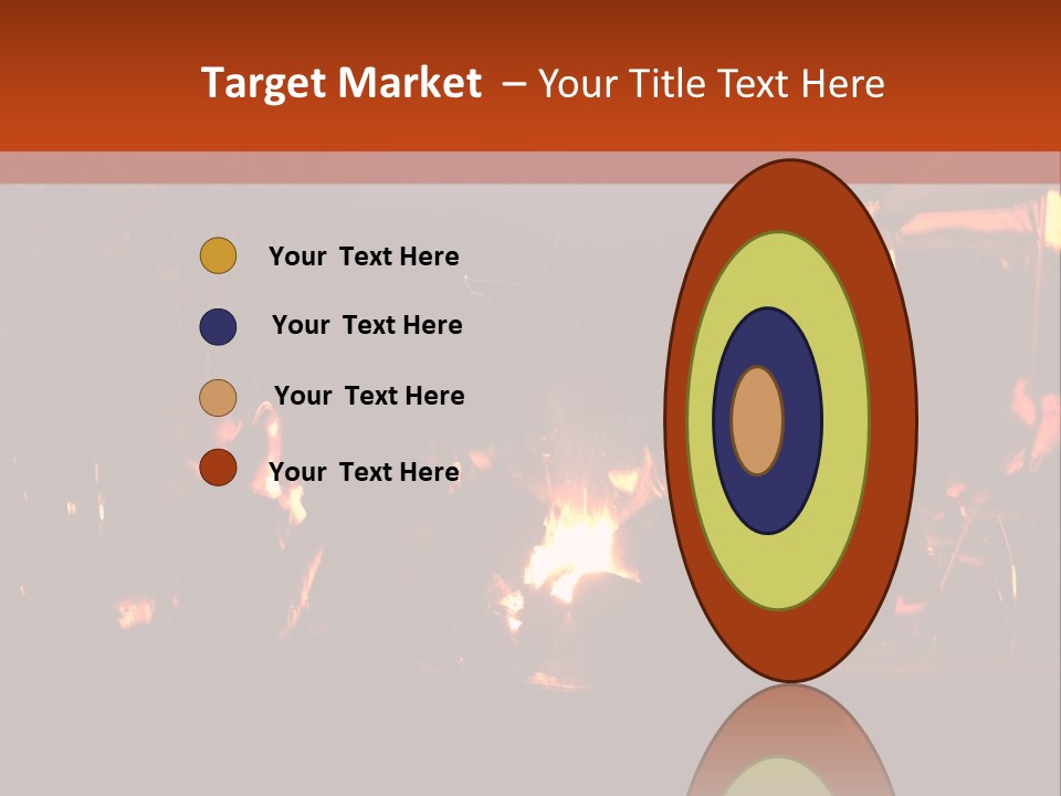 A Group Of People Sitting Around A Campfire PowerPoint Template